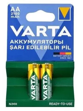 Varta 2100mAh AA Şarj Edilebilir Kalem Pil 2’li Paket 