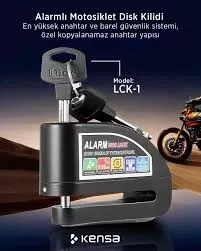 KENSA LCK-1 ALARMLI MOTOSİKLET DİSK KİLİDİ