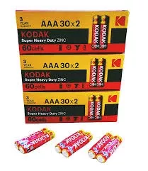180 ADET (3 KUTU) Kodak AAA Pil Super Heavy Duty Çinko Karbon İnce Pil  