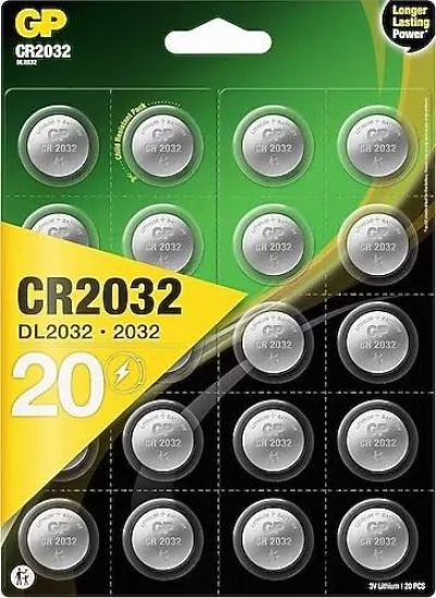 GP GP CR2032 3 V 20’li Lityum Düğme Pil