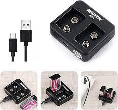 Beston 2li 9v Pil Şarj Cihazı USB Kablolu