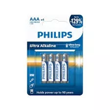 Phılıps Ultra Alkaline AAA İnce Pil LR03E4B 4.lü