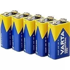 9V Industrial Pro Alkalin Pil 6LR61 5 Adet