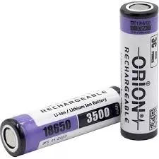 Orion 18650 3.7V 3500mAh Şarj Edilebilir Li-Ion Pil Yüksek Performanslı Lityum İyon