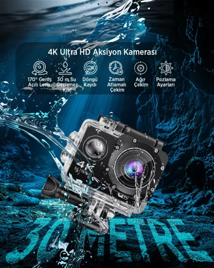 KMR-2 4K Ultra HD Aksiyon Kamerası