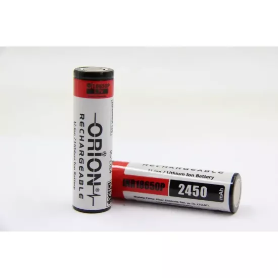 Orion 18650P 3.7 V 2450 mAh 12C Şarj Edilebilir Li-ion Pil 