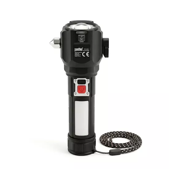 Panther PT-4130 Çok Fonksiyonlu 30W Beyaz Lazer LED Şarjlı El Feneri  