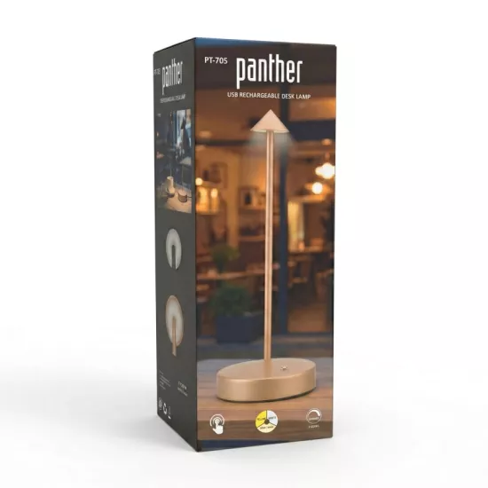 PANTHER PT-705 GOLD USB ŞARJLI MASA LAMBASI