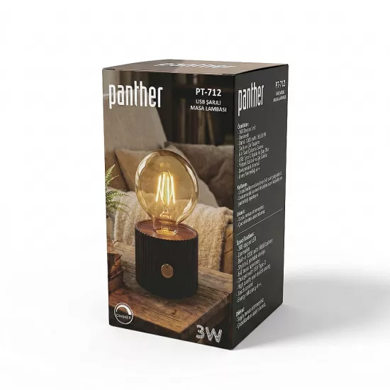 PANTHER PT-712 USB ŞARJLI MASA LAMBASI