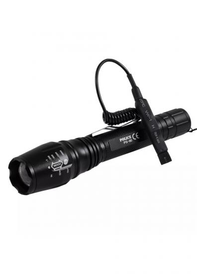 Police PS-90 Cree T6 LED Alüminyum Gövde Tetik Aparatlı Şarjlı El Feneri