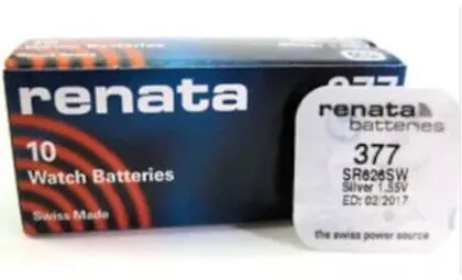Renata 377 SR626SW Alkalin Hafıza Saat Pili 10 Adet 