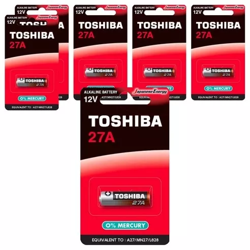6 ADET TOSHIBA 27A  BP 12V ALKALİN PİL Tekli Blister