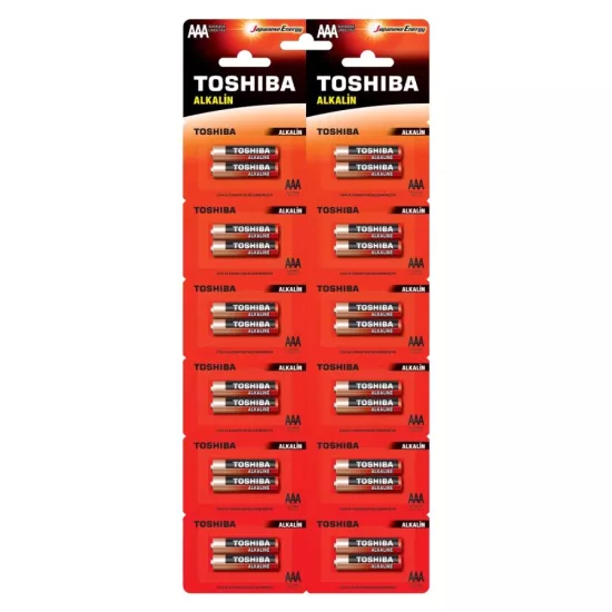 TOSHIBA LR03 24LÜ KARTELA ALKALİN İNCE PİL