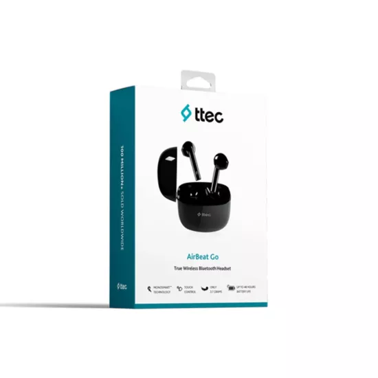TTEC 2KM141S AIRBEAT GO TWS BLUETOOTH KULAKLIK SİYAH