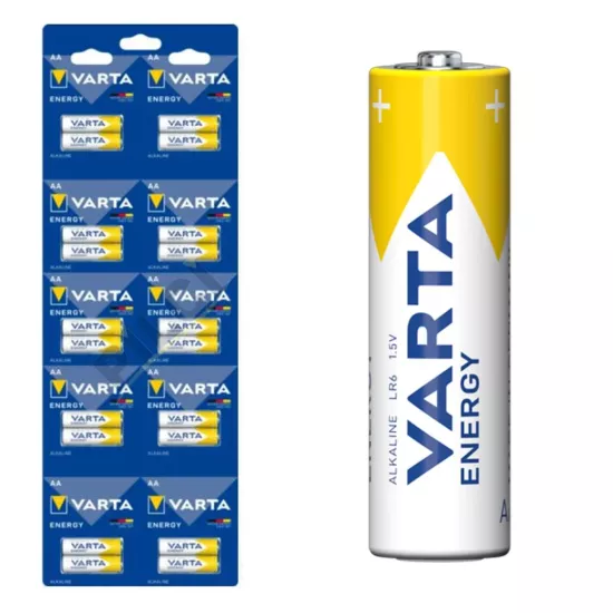Varta 1.5 Volt Alkalin AA Kalem Pil 2’li Yırtmalı (20’li Kartela Paket)