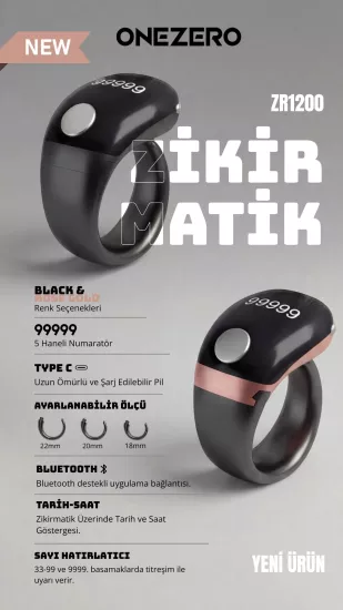 ZİKİRMATİK YÜZÜK YENİ MODEL -ZR1200