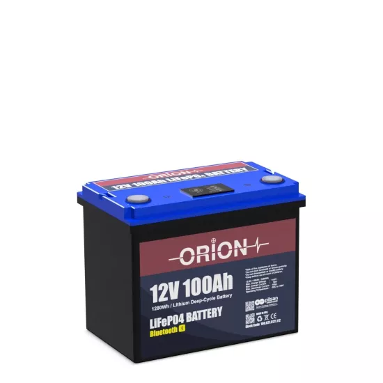 Orion 12100B 12V 100Ah LiFePO4 Bluetooth Ekranlı Akü