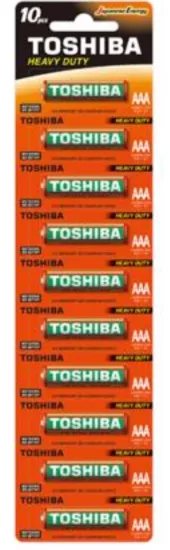 TOSHIBA R03KG KARTELA ÇİNKO İNCE PİL 10.LU 