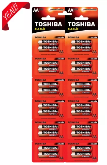 TOSHIBA LR6 24LÜ KARTELA ALK. KALEM PİL