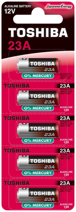 20 KART (100 ADET)Toshiba 23A Bp Alkalin Pil 5’li