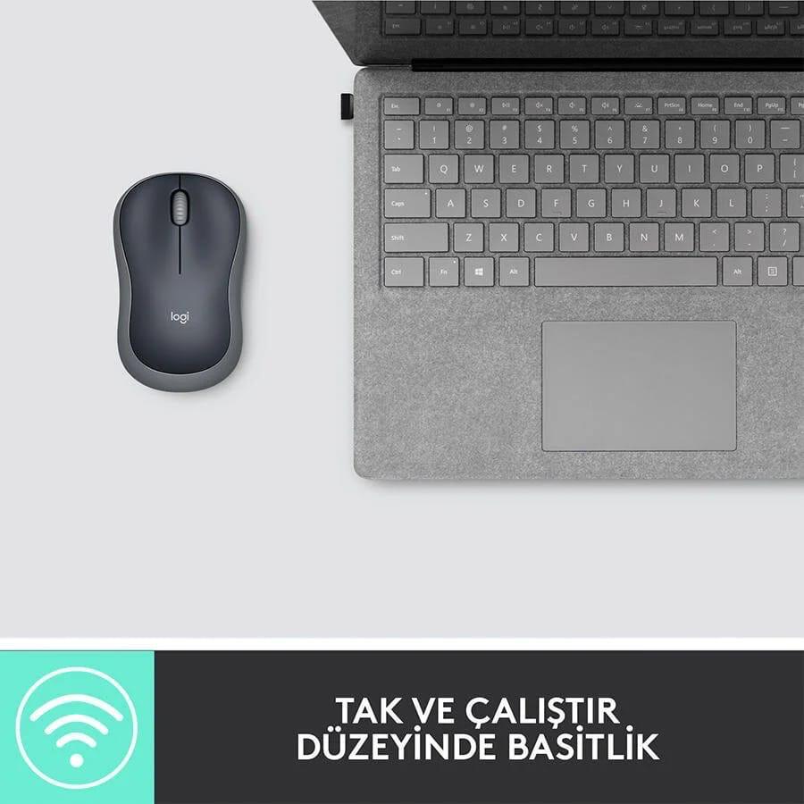 Logitech M185 Kablosuz Mouse Siyah 