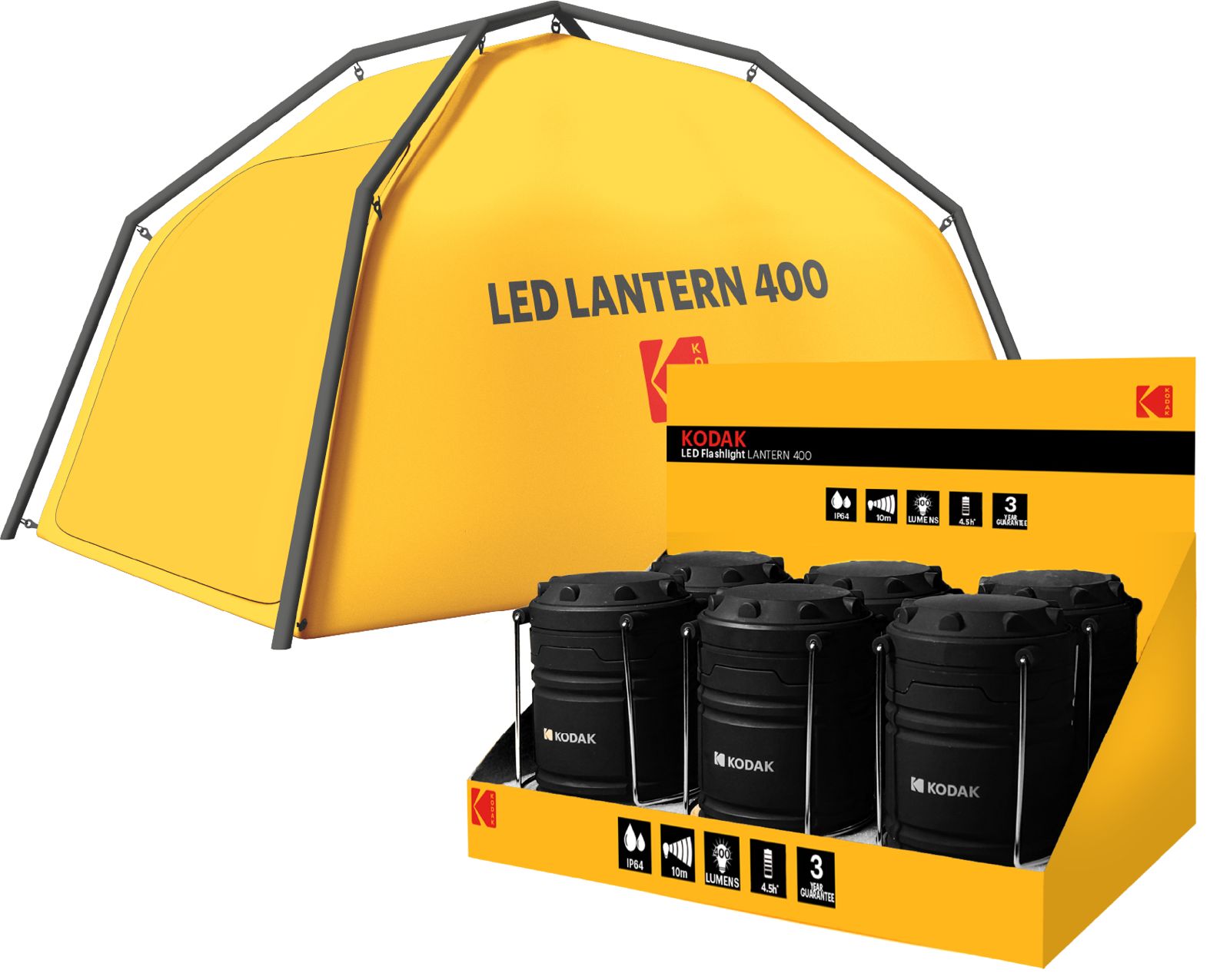 KODAK LED LANTERN 400 LÜMEN KAMP FENERİ 12 ADET