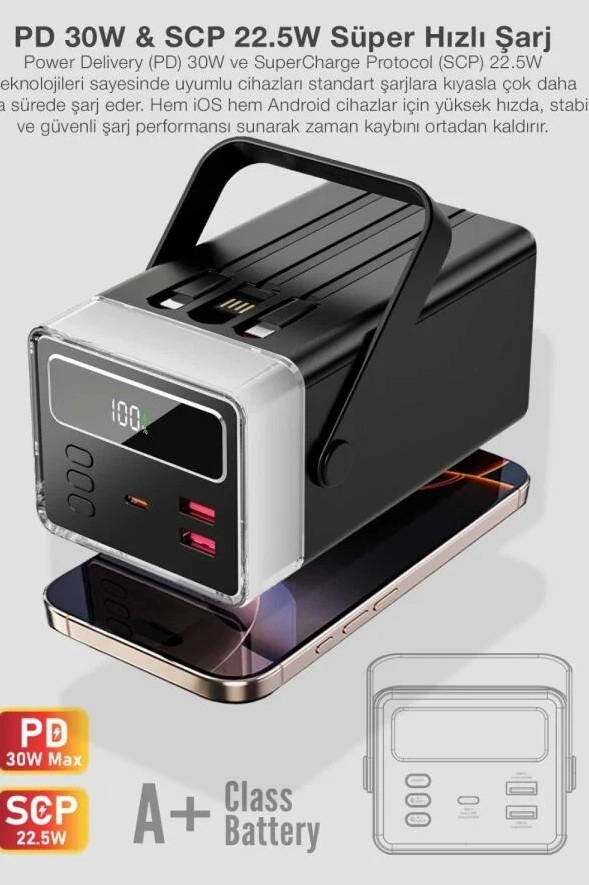 Kensa 100.000 mAh LED Işıklı Powerbank