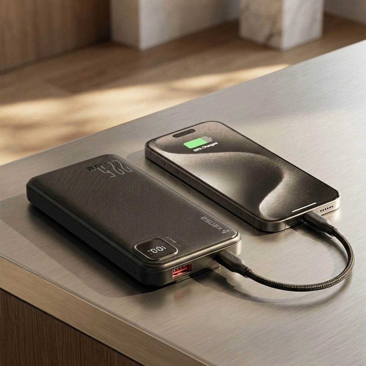 Kensa 10.000 mAh Hızlı Şarj Powerbank Siyah